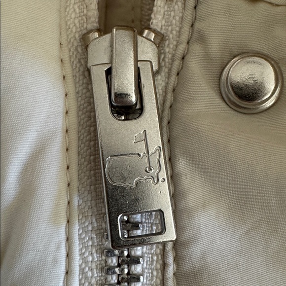 Magnolia Lane Masters Golf Tech Vest Cream Full Zip Snap Preppy Quilt Size Small - Picture 14 of 15